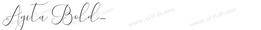 Agita Bold字体转换